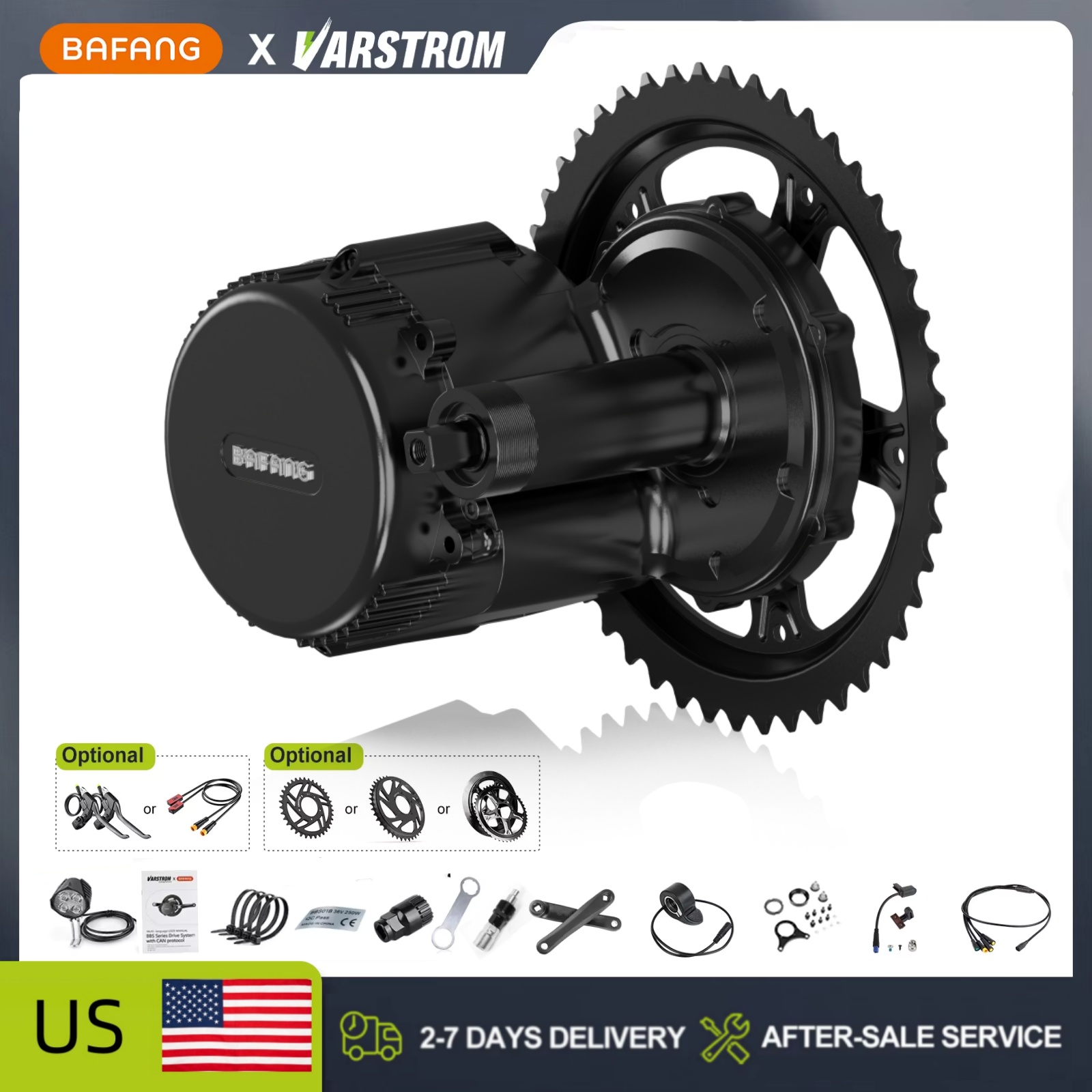 BAFANG 48V 500W 750W Mid Drive - đánh giá và giá Bafang Bbs02B 48V 750W Mid Drive Kit