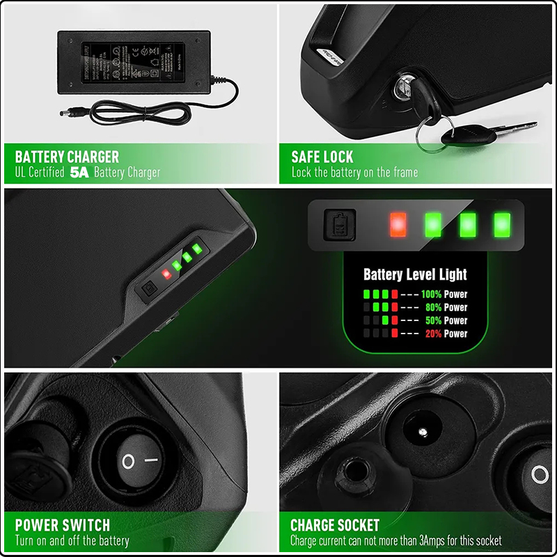 36v 48v 52v Electric bicycle c - đánh giá và giá Electric Bicycle Battery 72V 30Ah